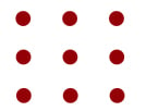 9 dot puzzle matrix